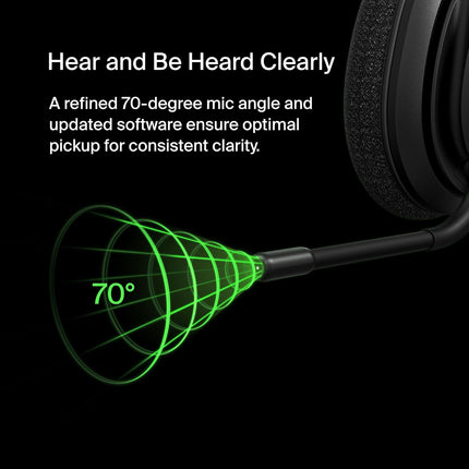 Belkin Soundform Adapt Wireless Over Ear Headset, Headphones for Work, Play, Gaming, & Travel W/Built-in Boom Microphone, 45H Battery Life - Compatible with iPhone, Ipad, Galaxy, and More - Black - Unboxify