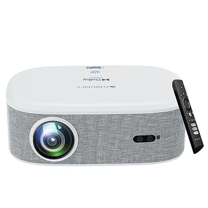 ZEBRONICS PIXAPLAY 28 1080P FHD, 508 cm Screen, Dolby, Smart Projector, 18000 Lumens, Auto Focus, Auto Keystone, HDMI (ARC), Miracast, Dual Band, 30,000 Hour Lamp Life - Unboxify