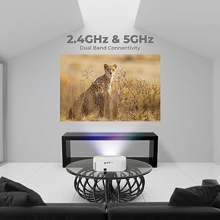 ZEBRONICS PIXAPLAY 28 1080P FHD, 508 cm Screen, Dolby, Smart Projector, 18000 Lumens, Auto Focus, Auto Keystone, HDMI (ARC), Miracast, Dual Band, 30,000 Hour Lamp Life - Unboxify