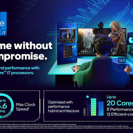 Intel® Core™ i7-14700K New Gaming Desktop Processor 20 cores (8 P-cores + 12 E-cores) with Integrated Graphics - Unlocked