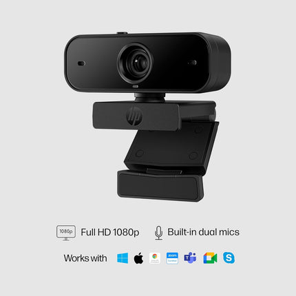 HP 430 FHD Webcam, 2MP, Portable Plug-and-Play Webcam with Dual mics and auto Adjustment - Unboxify