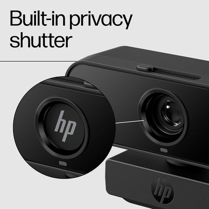 HP 430 FHD Webcam, 2MP, Portable Plug-and-Play Webcam with Dual mics and auto Adjustment - Unboxify