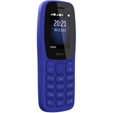 Nokia 105 Classic | Dual SIM Keypad Phone with Built-in UPI Payments, Long-Lasting Battery, Wireless FM Radio, Charger in-Box | Blue