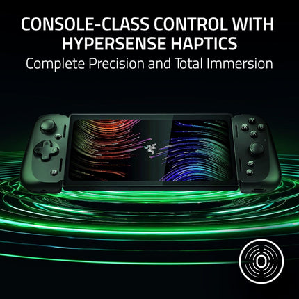Razer Edge - Android Gaming Handheld with Kishi V2 Pro Controller (Qualcomm Snapdragon G3X Gen 1, 6.8” 144Hz AMOLED FHD+ Touchscreen Display, HyperSense Haptics, PC, Xbox, and Cloud Gaming) Black