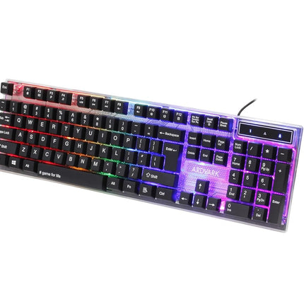 ARDVARK AVMK-27, 4 in 1 Combo | Gaming Keyboard and Mouse Combo, RGB Backlit Wired Gaming Mouse and Keyboard, Mouse pad, Gaming Headset, Gamer 4 in 1 Bundle for PC PS4 PS5 and Xbox.