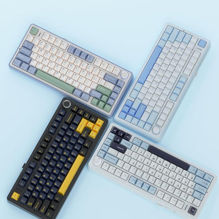 Aula F75 75% Wireless Mechanical Keyboard | Hot Swappable | Pre-lubed Linear Switches | RGB Backlit | 2.4GHz/Type-C/Bluetooth Gaming Keyboard (Reaper Switch)