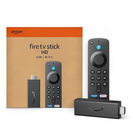 Amazon Fire TV Stick HD (newest model), Alexa Voice Remote with TV power & volume controls, full HD streaming device (CLEARANCE DEAL)