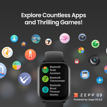 Amazfit Active Smart Watch with AI Fitness Exercise Coach, GPS, Bluetooth Calling & Music, 14 Day Battery, 1.75" AMOLED Display & Alexa-Enabled, Fitness Watch for Android & iPhone (Midnight Black)