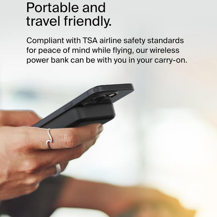 Belkin Qi2 10000 mAh Magsafe Wireless Power Bank | 15W Wireless Fast Charging, Compatible w/iPhone 17, Air, Pro, Pro Max, Google Pixel 10, etc. | 2 Years Warranty | Black (BRAND NEW/SEALED)