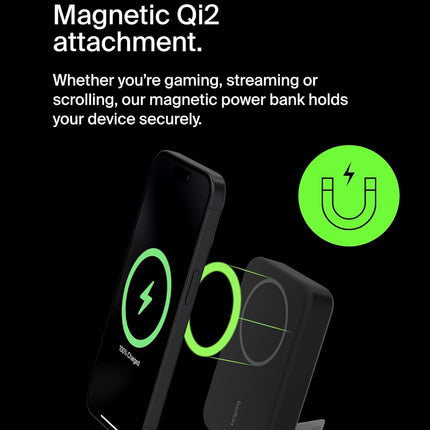 Belkin Qi2 10000 mAh Magsafe Wireless Power Bank | 15W Wireless Fast Charging, Compatible w/iPhone 17, Air, Pro, Pro Max, Google Pixel 10, etc. | 2 Years Warranty | Black (BRAND NEW/SEALED)