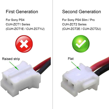 New World for PS4 Controller Battery V2 Battery for PlayStation 4 PS4 Controllers V2 Version 2 JDS/JDM 040/050/055 CUH-ZCT2 or CUH-ZCT2U Series 2nd Gen 2016 Version Small Connector 3.65V 1000mAh