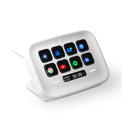Elgato Stream Deck Neo – USB Productivity Controller, 8 Customizable Keys, Speed Through Tasks & Workflows, For Working/Streaming/Music/Gaming, Laptop Friendly, Drag-’n-Drop Setup on Mac and PC