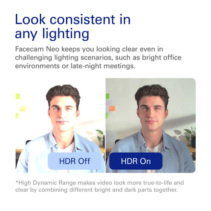 Elgato Facecam Neo — Plug-’n-Play Webcam, 1080p60 Full HD, USB Connect on Laptop & Desktop – For Streaming, Teams/Zoom/Slack, TikTok/Instagram/FaceTime – PC and Mac Friendly.