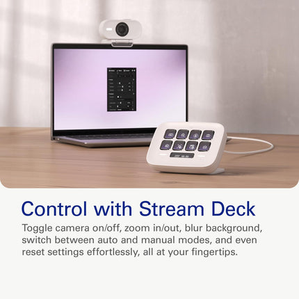 Elgato Facecam Neo — Plug-’n-Play Webcam, 1080p60 Full HD, USB Connect on Laptop & Desktop – For Streaming, Teams/Zoom/Slack, TikTok/Instagram/FaceTime – PC and Mac Friendly.