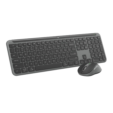 Logitech MK950 Signature Slim Wireless Keyboard and Mouse Combo, Sleek Design, Quiet Typing and Clicking, Switch Across Three Devices, Bluetooth, Multi-OS, Works with Windows and Mac