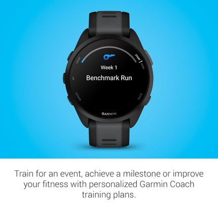 Garmin Forerunner 165 Music, Running Smartwatch, Colorful AMOLED Display, Training Metrics and Recovery Insights, Music on Your Wrist