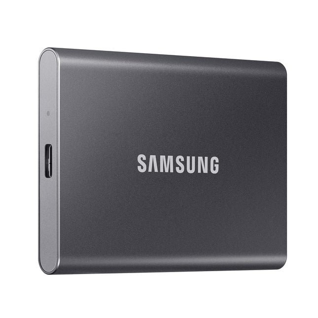 Samsung T7 Portable SSD, 4TB External Solid State Drive, Speeds Up to 1,050MB/s, USB 3.2 Gen 2, Reliable Storage for Gaming, Students, Professionals, MU-PC4T0T/WW, Gray