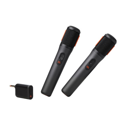 JBL Partybox Wireless Microphone for JBL Partybox Speakers with Wireless Dongle, Stable 2.4GHz Connection, Up to 20 Hours Playtime, 2 Mics in The Box (Black) - Unboxify