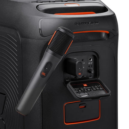 JBL Partybox Wireless Microphone for JBL Partybox Speakers with Wireless Dongle, Stable 2.4GHz Connection, Up to 20 Hours Playtime, 2 Mics in The Box (Black) - Unboxify