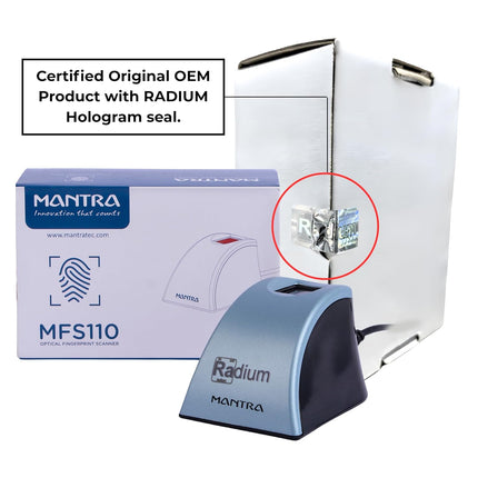 Mantra MFS 110 L1 Biometric Single Fingerprint Scanner, Aadhaar Authentication Device | Latest Updated RD Service | High Securety and Fast scanning | Reliable and Durable - Unboxify
