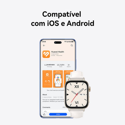 Huawei Watch FIT 3, 1.82" AMOLED Display, Ultra-Slim Design, All-Round Fitness Management, Comprehensive Health Management, Durable Battery Life, Compatible with iOS & Android, (Green)