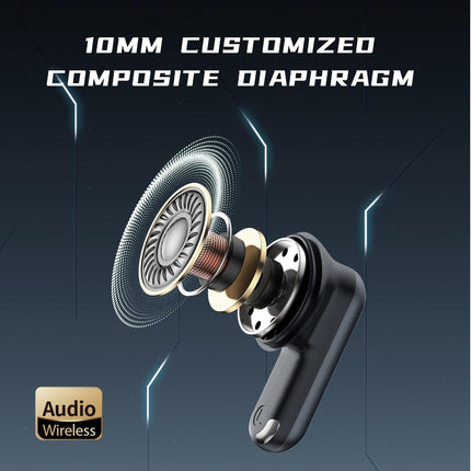 GROOVES Delta Spaceship Inspired Low Latency Gaming,True Bluetooth Gaming Dual Mode In Ear Headset, Upto 120 Hr Playtime 4 Mic Enc And Hybrid Eco Support With 400Mah Battery (White, True Wireless)