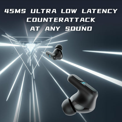 GROOVES Delta Spaceship Inspired Low Latency Gaming,True Bluetooth Gaming Dual Mode In Ear Headset, Upto 120 Hr Playtime 4 Mic Enc And Hybrid Eco Support With 400Mah Battery (White, True Wireless)