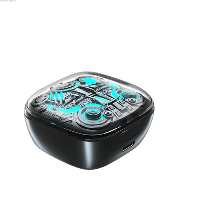 GROOVES Alpha Newly Launched-Gaming Tws Up To 80H Playtime - In Ear Dual Mode With 45Db Low Latency, Bt 5.3,Abs-Enc-, 13Mm Driver, 400 Mah Battery With Jaguar Mechanical Rgb- C-Type Charge (Black) - Unboxify