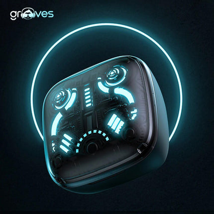 GROOVES Alpha Newly Launched-Gaming Tws Up To 80H Playtime - In Ear Dual Mode With 45Db Low Latency, Bt 5.3,Abs-Enc-, 13Mm Driver, 400 Mah Battery With Jaguar Mechanical Rgb- C-Type Charge (Black) - Unboxify