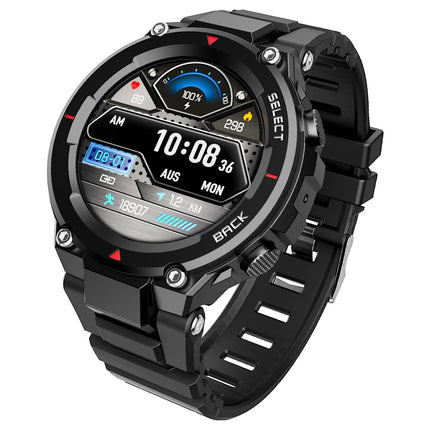 Boat Newly Launched Wave Force 3 w/ 1.39" (3.5 cm) HD Display, Robust Design, Bluetooth Calling, Widget Control, GPS Trajectory, E-Compass, Music & Camera Control, HR & SpO2 Monitoring(Active Black)