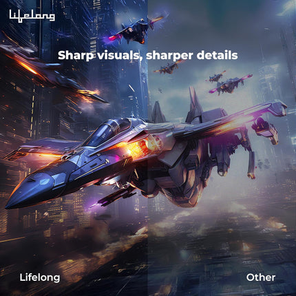 Lifelong Electronics Lightbeam Smart Projector | Android, 1080P& 4K Ultra Support, 3000 Lumens, 720p Native | for Room & Outdoors | All OTT Apps | WiFi/BT, Mirroring, USB, HDMI, 180°, Speakers - Unboxify