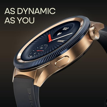 Noise Newly Launched Halo 2 Smart Watch 1st Ever Functional Rotating Dial (Axe-Cut Bezel), 1.43" AMOLED, Stainless Steel Build, Custom Transition Effects, BT Calling, Health Suite (Jet Black) - Unboxify