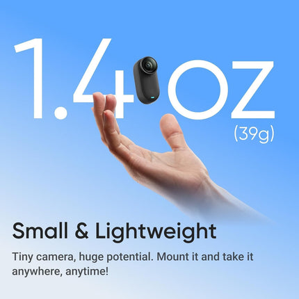 insta360 GO 3S - 64 GB 4K Tiny Portable Vlogging Camera, Hands-Free POVs, Mount Anywhere, Stabilization, 140 Min Battery Life, 10m Waterproof, Pet POV (BRAND NEW/SEALED) - Unboxify