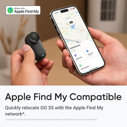 insta360 GO 3S - 64 GB 4K Tiny Portable Vlogging Camera, Hands-Free POVs, Mount Anywhere, Stabilization, 140 Min Battery Life, 10m Waterproof, Pet POV (BRAND NEW/SEALED) - Unboxify