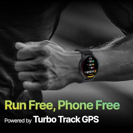 CULT Sprint Running smartwatch with Built-in Turbo Track GPS, Multi-GNSS, GLONASS, Galileo & Beidou, 1.43” AMOLED Display, Compass, Strava, Health Tracking, Bluetooth Calling - Unboxify