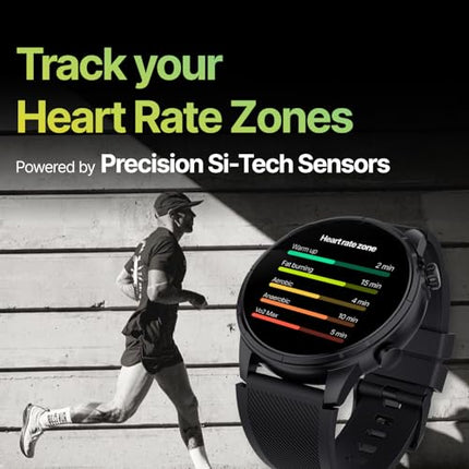 CULT Sprint Running smartwatch with Built-in Turbo Track GPS, Multi-GNSS, GLONASS, Galileo & Beidou, 1.43” AMOLED Display, Compass, Strava, Health Tracking, Bluetooth Calling - Unboxify
