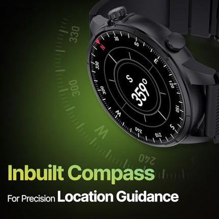 CULT Sprint Running smartwatch with Built-in Turbo Track GPS, Multi-GNSS, GLONASS, Galileo & Beidou, 1.43” AMOLED Display, Compass, Strava, Health Tracking, Bluetooth Calling - Unboxify