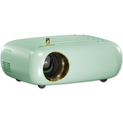 WZATCO Pixel Plus | Portable LED Projector | Native 720p Full HD 1080P Support | Electronic Keystone | Power via Powerbank | 3900 Lumens | 176" Max Screen | Home & Outdoor Cinema | Bluetooth | Green - Unboxify
