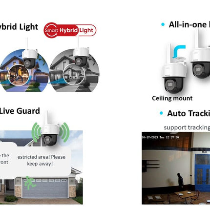 HIKVISION 4MP Smart 4G Hybrid Light Mini Pan/Tilt CCTV Camera |Human & Vehicle Detection | Support 4G LTE(Nano SIM)| 2 Way Audio | Storage upto 512 GB (SD card slot)| Built in Speaker|S-2DE2C400MWG-4G - Unboxify