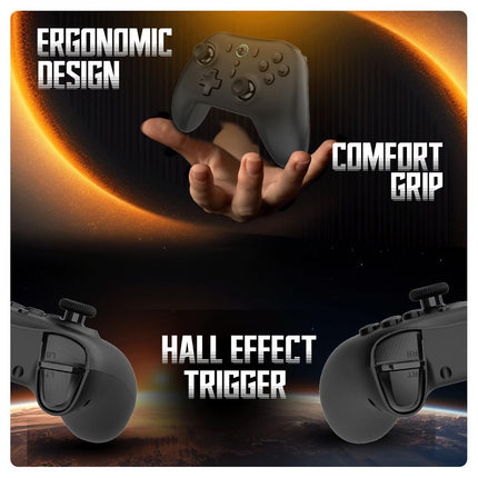 Cosmic Byte Blitz Wireless + Wired Controller for PC, Hall Effect Joystick & Triggers, 1000Hz Polling Rate, Adjustable Vibration, Turbo & Auto Turbo - Unboxify