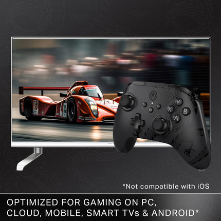 PowerA Battle Dragon™ Advanced Wireless Controller for PC & Cloud Gaming: Magnetic Hall Effect, Asymmetric Rumble Motors, 30h Playtime (Not for iOS)
