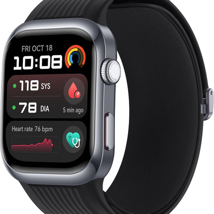 HUAWEI WATCH D2, Smartwatch 1.82" AMOLED, Ambulatory Blood Pressure Monitoring, ECG, Sleep Breathing Awareness, SpO2, Light and Slim Design, Health Community, Smart Lifestyle, Bluetooth Calling, Black - Unboxify