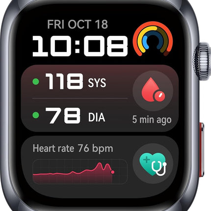 HUAWEI WATCH D2, Smartwatch 1.82" AMOLED, Ambulatory Blood Pressure Monitoring, ECG, Sleep Breathing Awareness, SpO2, Light and Slim Design, Health Community, Smart Lifestyle, Bluetooth Calling, Black - Unboxify