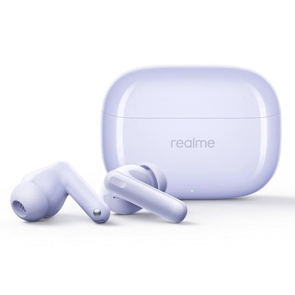 realme Buds T310 True Wireless in-Ear Earbuds with 46dB Hybrid ANC, 360° Spatial Audio, 12.4mm Dynamic Bass Driver, Upto 40Hrs Battery and Fast Charging (Monet Purple) - Unboxify