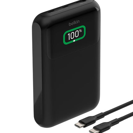 Belkin Power Bank 65W 20000 mAh | Mobile & Laptop Power Bank | 2 USB-C PD Port | Compatible for Lenovo,HP,Dell,Microsoft,MacBook,iPhone 17,iPad,Samsung Galaxy S25,Google Pixel 10 | 2 Years Warranty