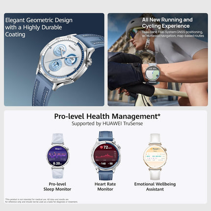 HUAWEI Watch GT 5 41mm Smartwatch, Up to 7 Days Battery Life, iOS & Android Compatible,Built in Maps, Pro-Level Sports Call&Message Reply, Free FreeBuds 5I (White)