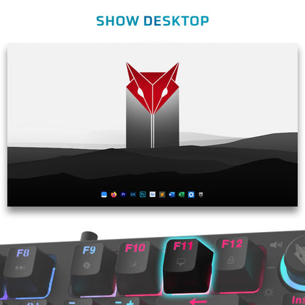 EvoFox Katana X2 TKL Mechanical Gaming Keyboard | 3‑Pin Replaceable Clicky Blue Switches, Dynamic Backlighting, All Keys Anti‑Ghosting, Volume Knob, Copilot, Xbox Gamebar, Screenshot & More - Unboxify