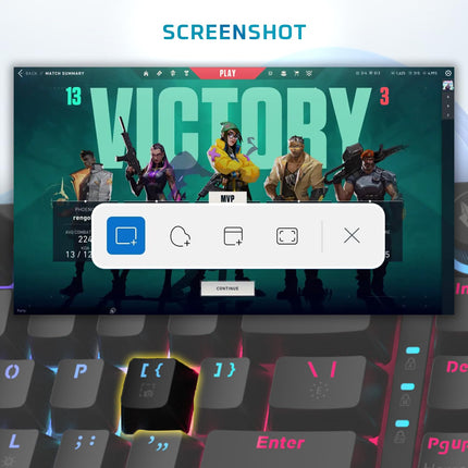 EvoFox Katana X2 TKL Mechanical Gaming Keyboard | 3‑Pin Replaceable Clicky Blue Switches, Dynamic Backlighting, All Keys Anti‑Ghosting, Volume Knob, Copilot, Xbox Gamebar, Screenshot & More - Unboxify