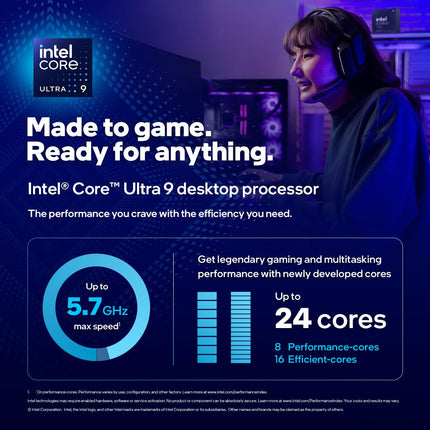 Intel ® Core Ultra 9 Processor 285K,LGA1851 (36M Cache- up to 5.70 GHz)