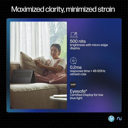 HP OmniBook Ultra Flip Next Gen AI PC Ultra 7 (32GB RAM/1TB SSD/2.8K OLED 16:10 90% STBR Touchscreen 500 nits/Windows 11/9MP Camera/Poly Studio/Backlit KB/MSO/14” (35.6cm)/Gray/1.34kg) fh0029TU Laptop (BRAND NEW/SEALED)